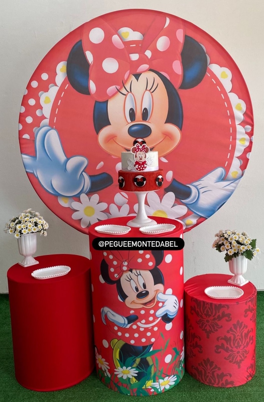 Tema Minnie Vermelha Kit 2  - PEGUEEMONTEDABEL