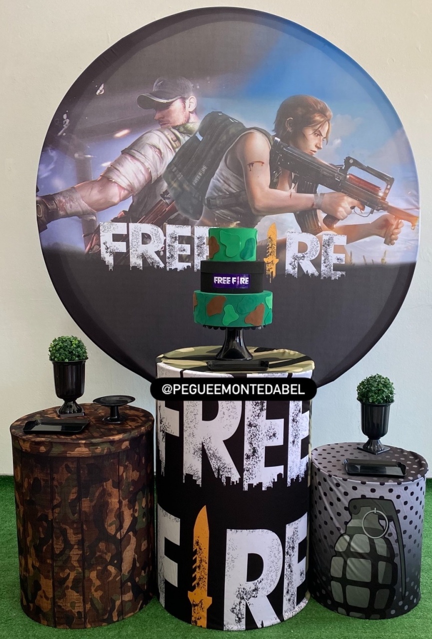 Tema Free Fire Kit 2 - PEGUEEMONTEDABEL