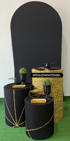 Adulto Preto E Dourado  - PEGUEEMONTEDABEL