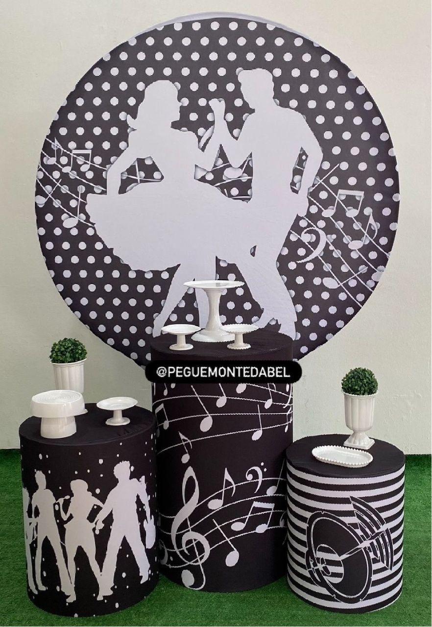 Tema Anos 60, 70, 80 Kit 1  - PEGUEEMONTEDABEL