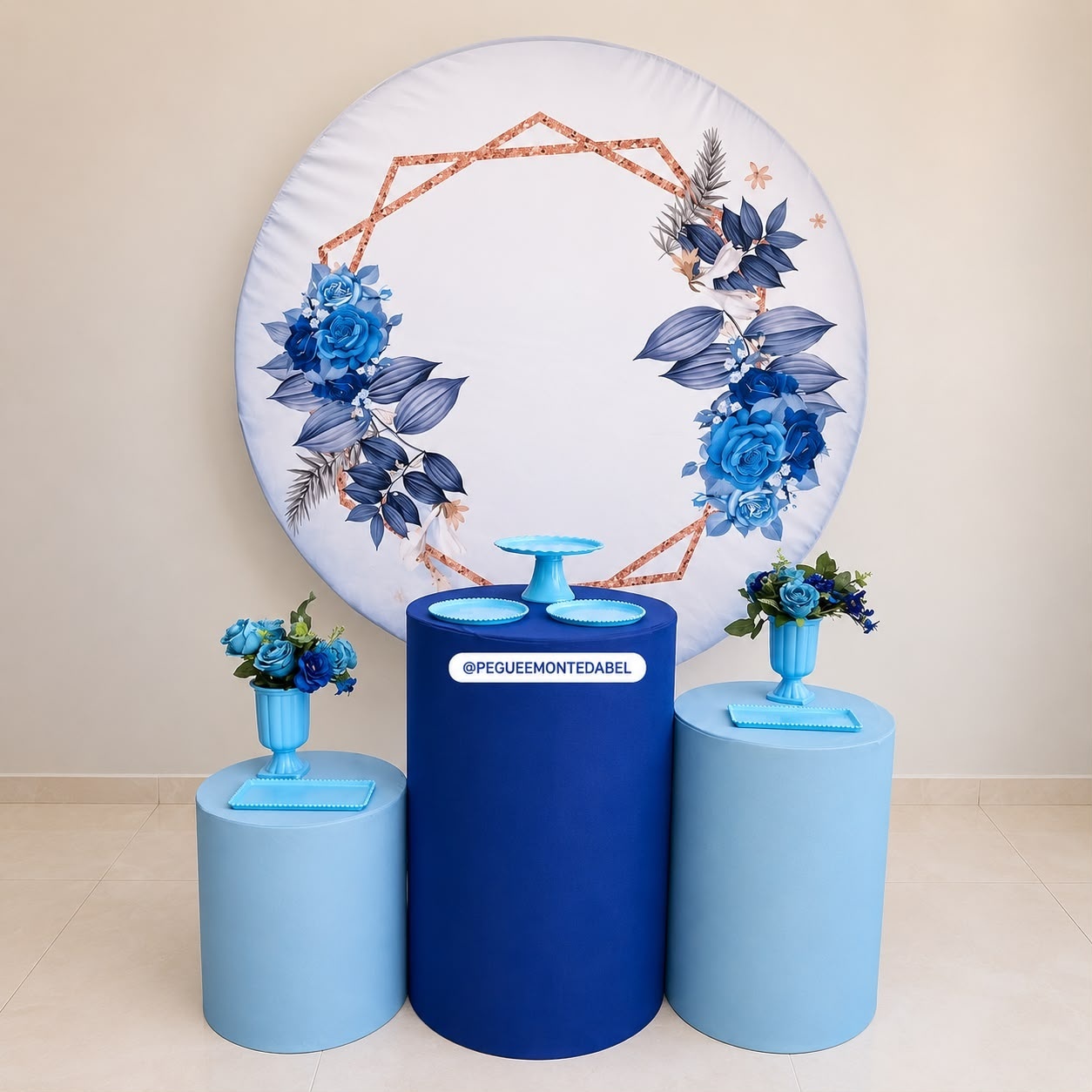 Adulto Floral Azul Kit 1 - PEGUEEMONTEDABEL