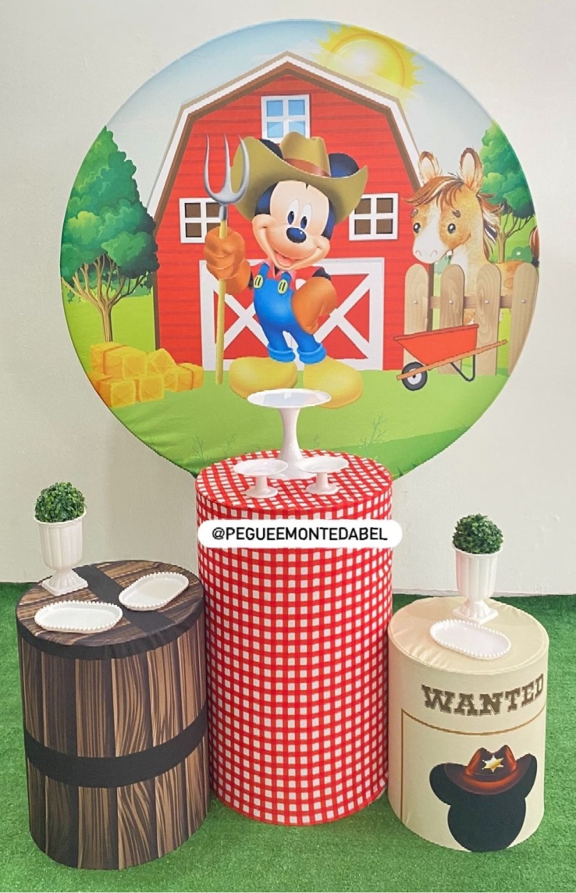 Tema Michey Fazendeiro Kit  1 - PEGUEEMONTEDABEL