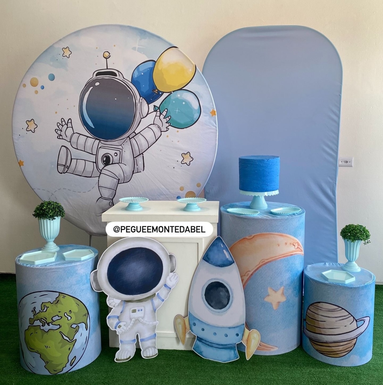 Tema Astronauta Kit 4  - PEGUEEMONTEDABEL
