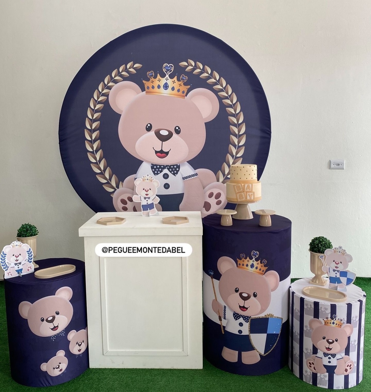 Chá de Bebê Urso Principe - PEGUEEMONTEDABEL