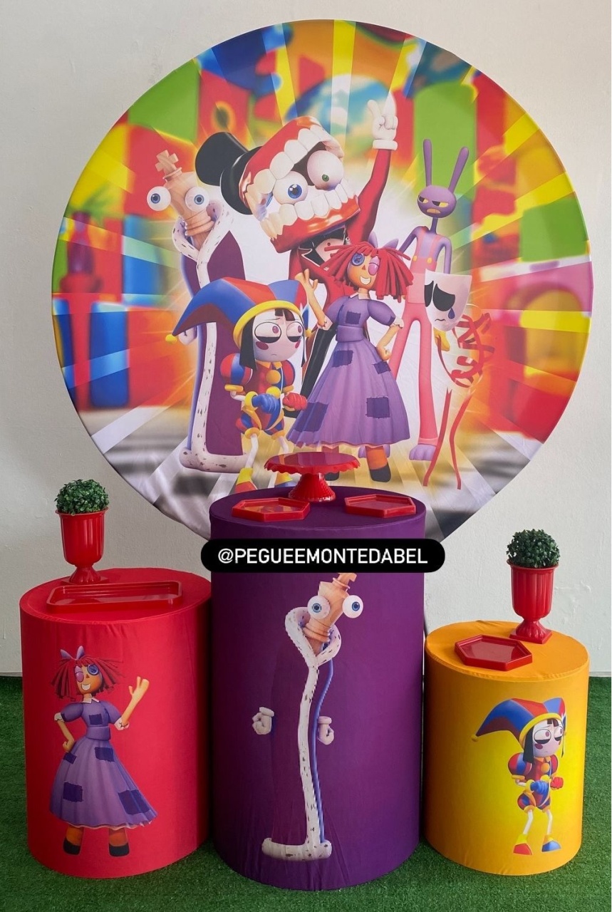 Tema Digital Circus  Kit 1  - PEGUEEMONTEDABEL