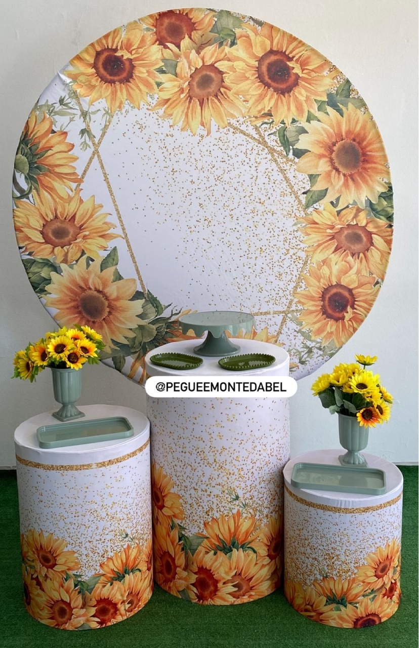 Adulto Floral Girassol - PEGUEEMONTEDABEL
