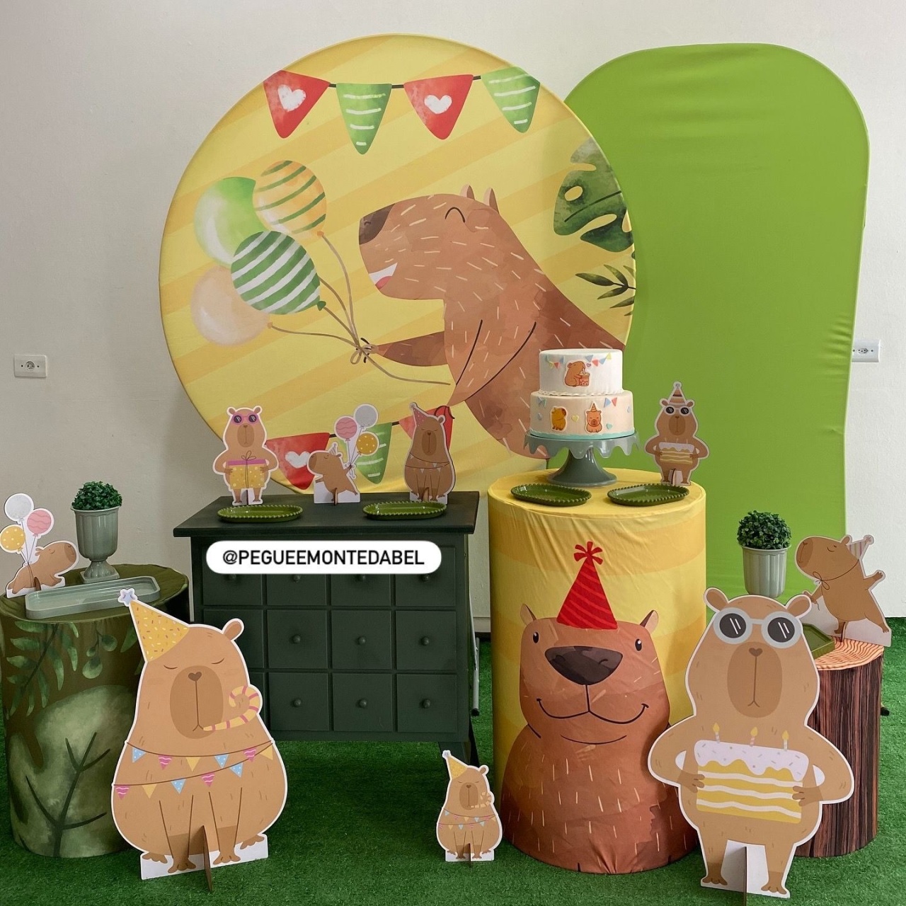 Tema Capivara Kit 4 - PEGUEEMONTEDABEL