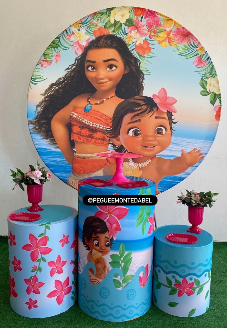 Tema Moana Baby Kit 1  - PEGUEEMONTEDABEL