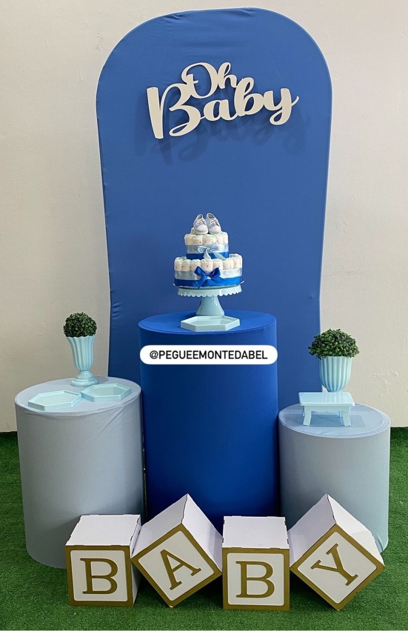 Chá de Bebê Azul - PEGUEEMONTEDABEL