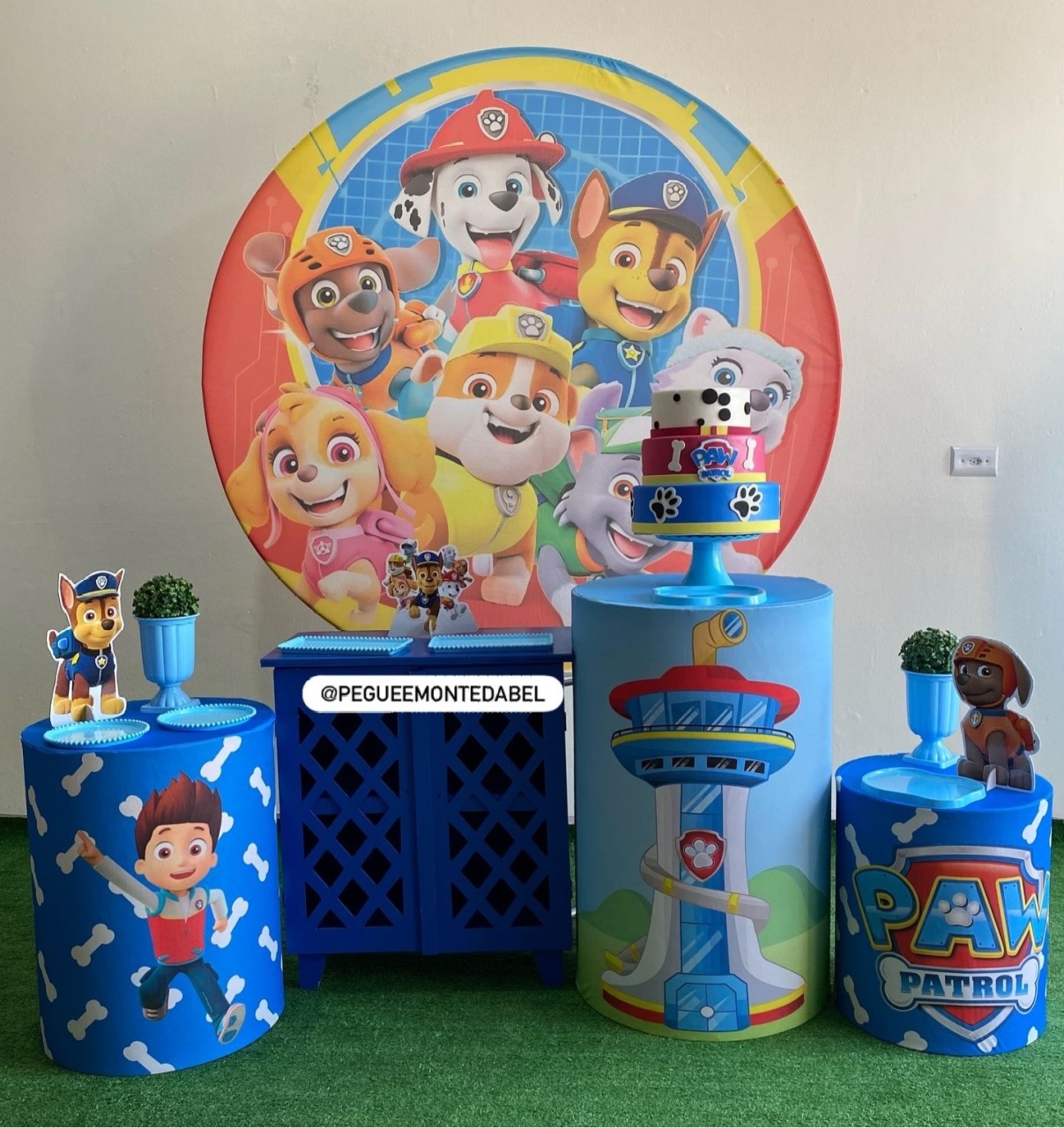 Tema Patrulha Canina Kit 3  - PEGUEEMONTEDABEL