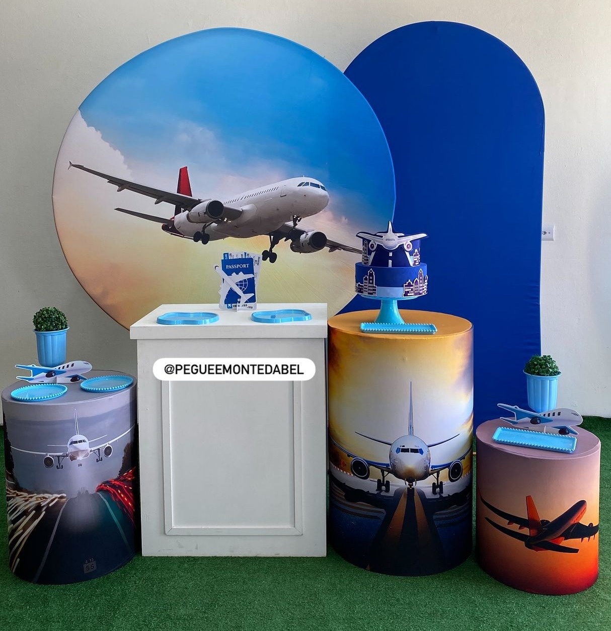 Tema Avião Kit 4 - PEGUEEMONTEDABEL