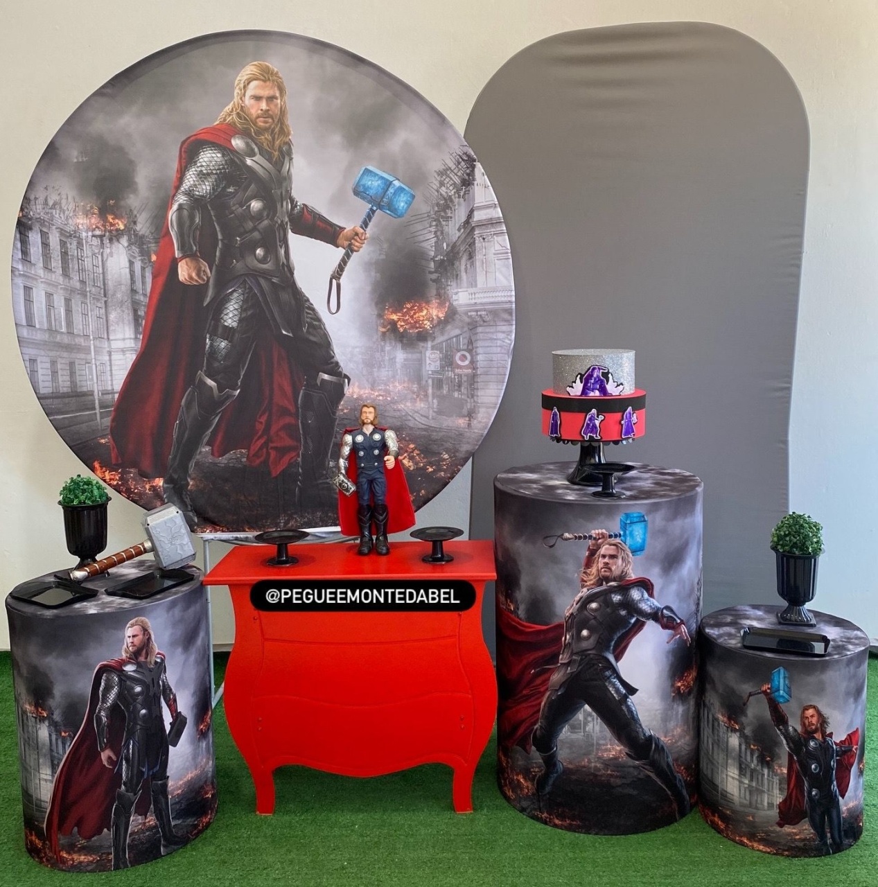 Tema Thor Deus Do Trovao Kit 4  - PEGUEEMONTEDABEL