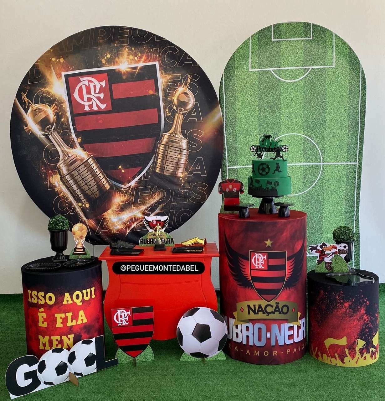 Tema Flamengo Kit 4  - PEGUEEMONTEDABEL