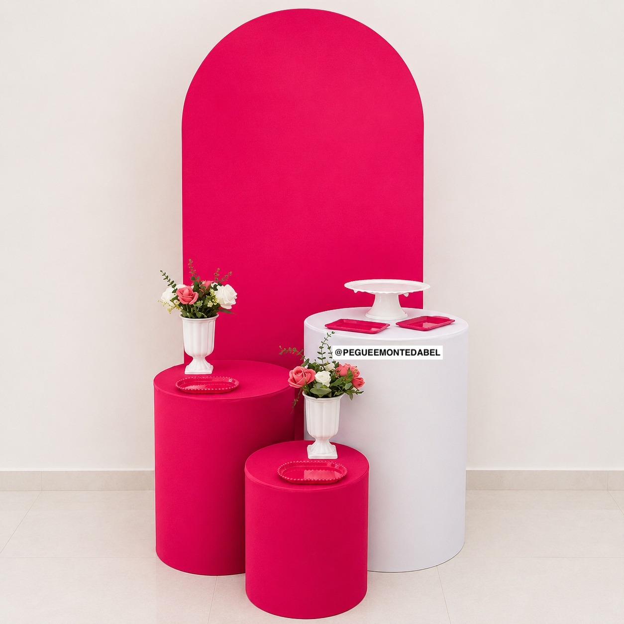 Adulto Pink E Branco - PEGUEEMONTEDABEL