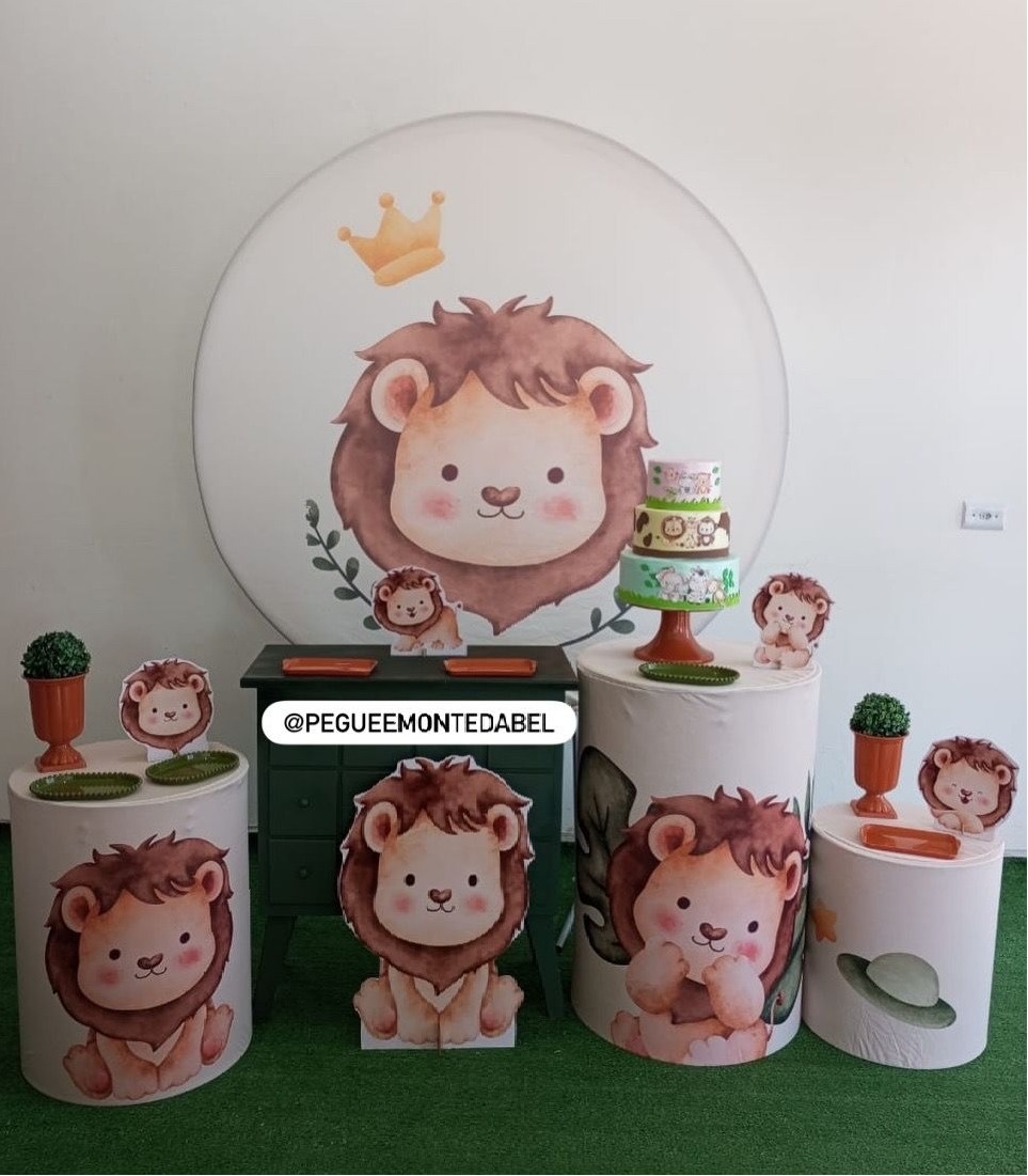 Tema Leãozinho Kit 3 - PEGUEEMONTEDABEL