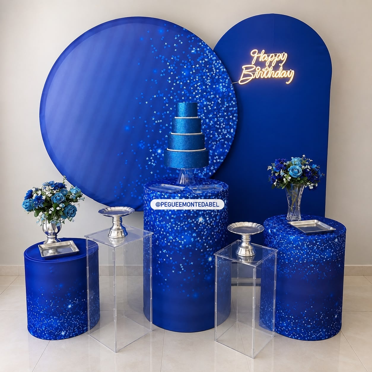 Adulto Azul E Prata - PEGUEEMONTEDABEL