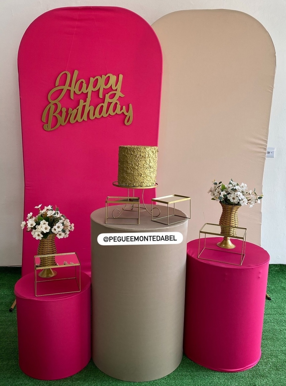 Adulto Rosa Pink E Bege  - PEGUEEMONTEDABEL