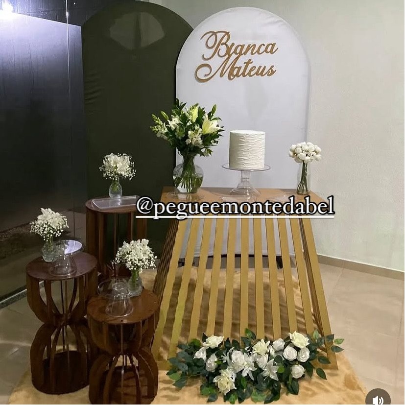 Casamento Mesa de Bolo  - PEGUEEMONTEDABEL