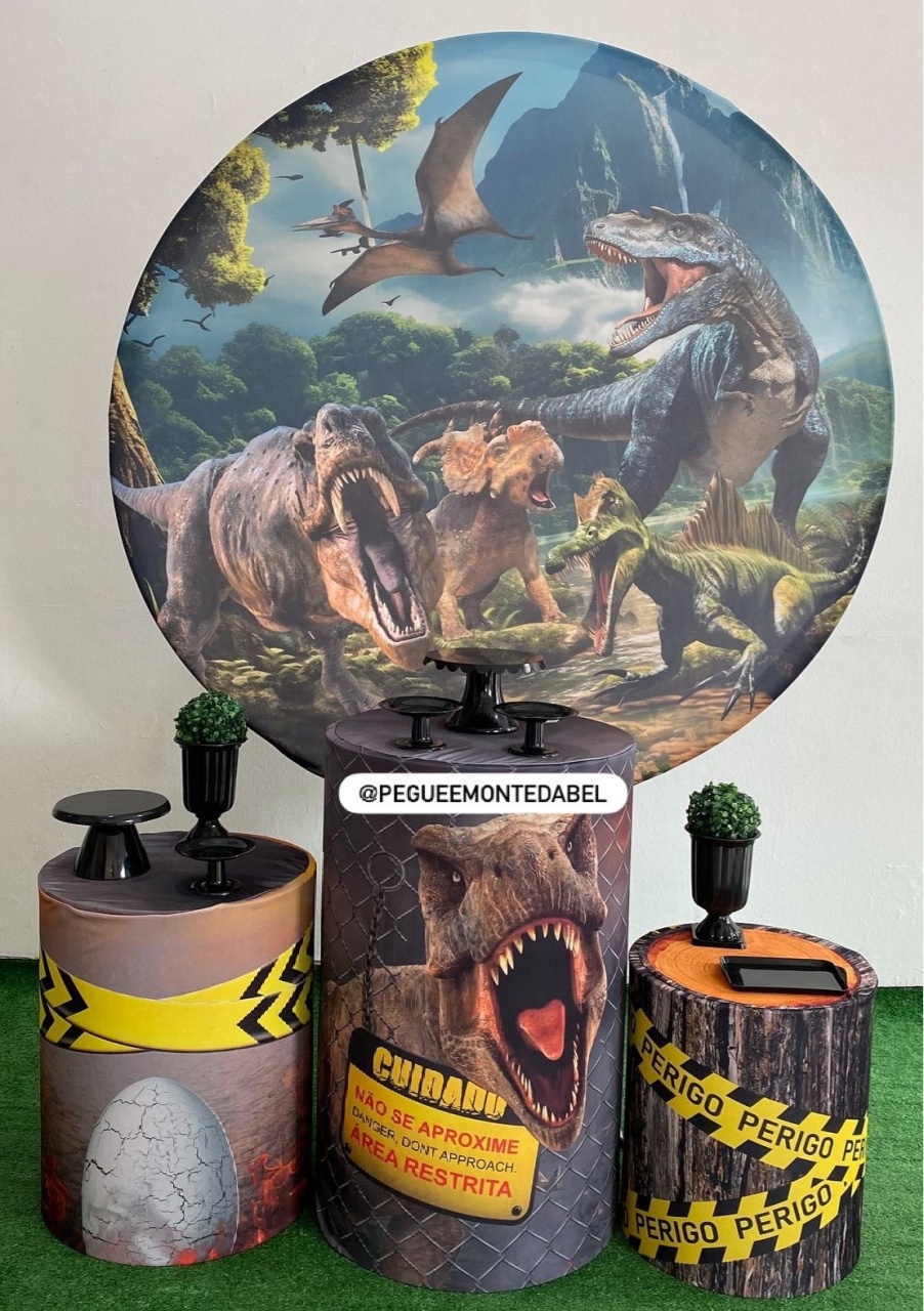 Tema Dinossauro Kit 1  - PEGUEEMONTEDABEL