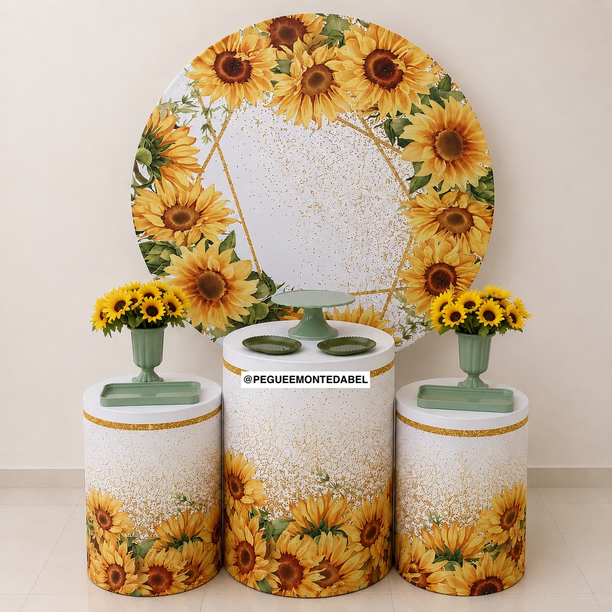 Adulto Floral Girassol - PEGUEEMONTEDABEL