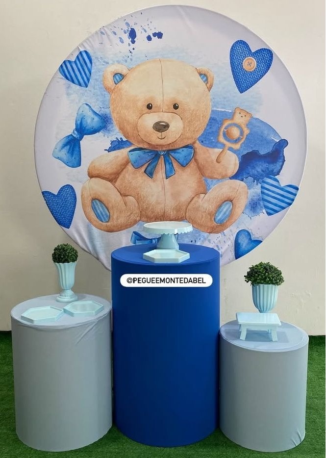 Chá de Bebê Urso Kit 1  - PEGUEEMONTEDABEL
