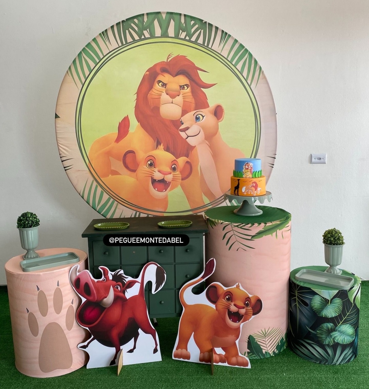 Tema Rei Leão Kit 3  - PEGUEEMONTEDABEL