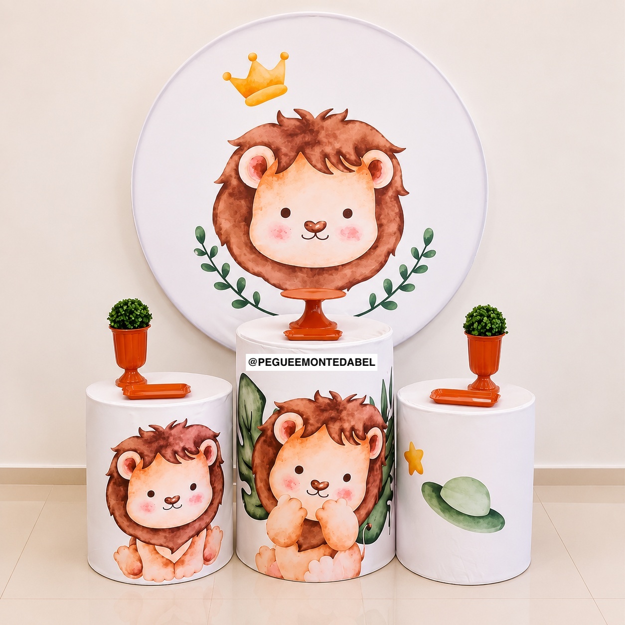 Tema Leãozinho Kit 1 - PEGUEEMONTEDABEL