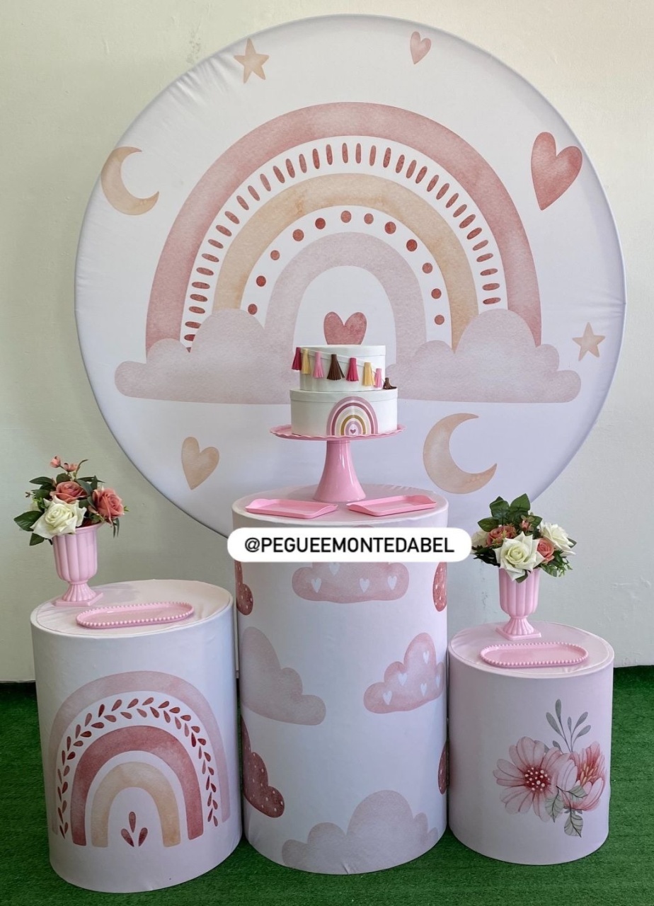 Tema Arco Iris Boho Kit 2  - PEGUEEMONTEDABEL