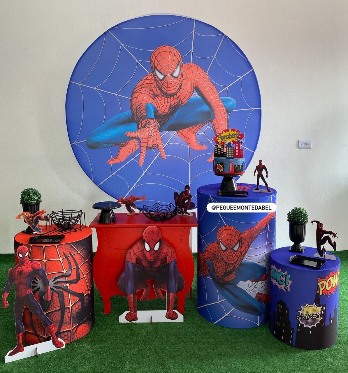 Tema Homem Aranha Kit 3  - PEGUEEMONTEDABEL