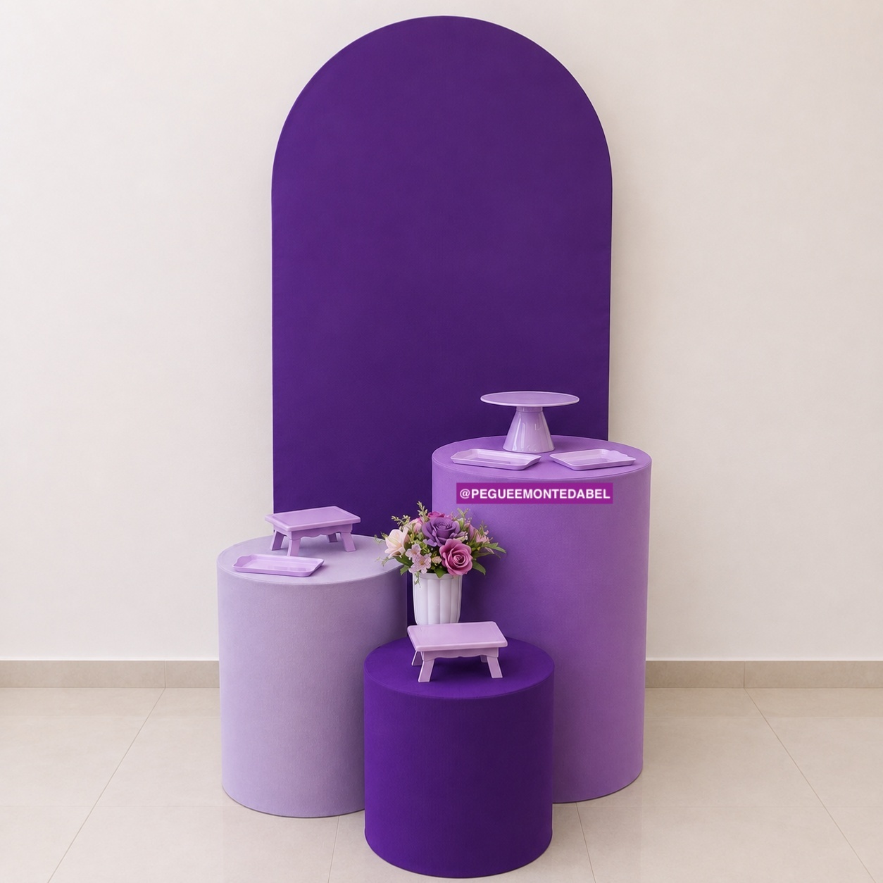 Adulto Roxo E Lilas - PEGUEEMONTEDABEL