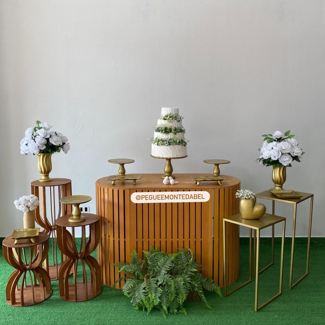  Mesa de Bolo Para Casamento  - PEGUEEMONTEDABEL
