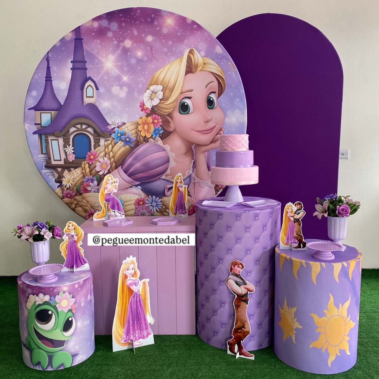 Tema Rapunzel Kit 4  - PEGUEEMONTEDABEL