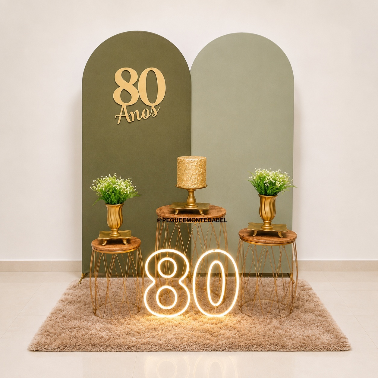 Adulto 80 Anos Verde - PEGUEEMONTEDABEL