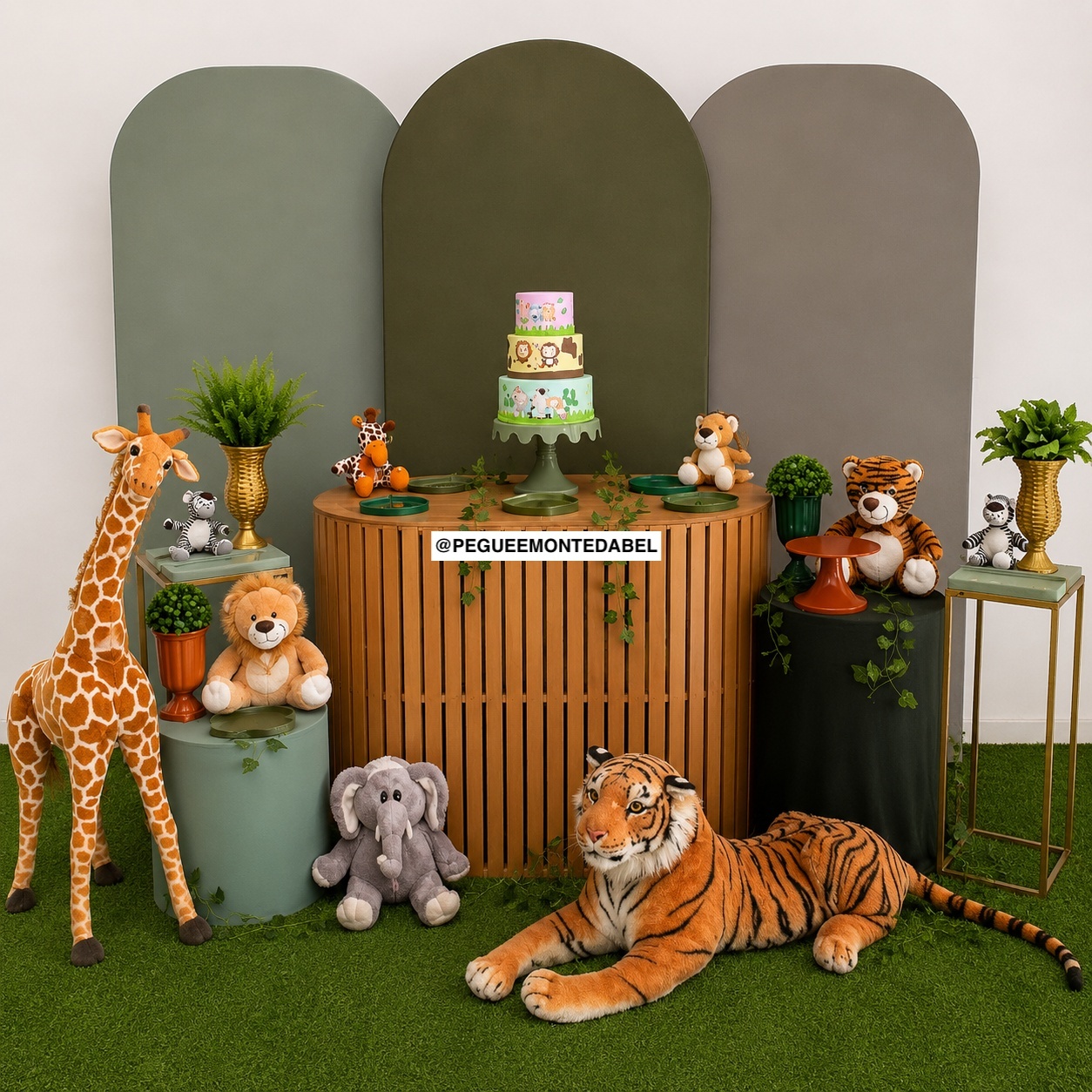 Decoração Safari  - PEGUEEMONTEDABEL