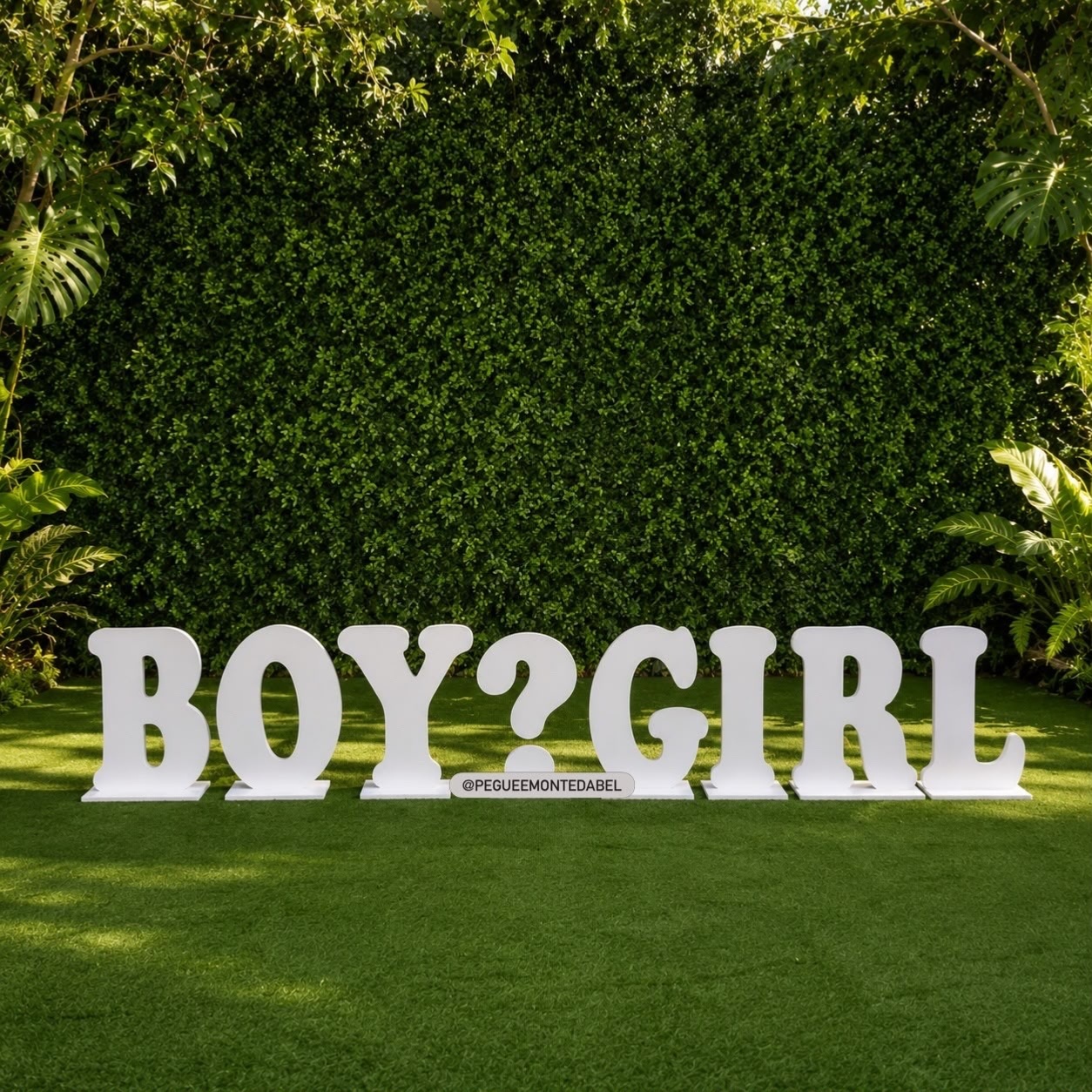 Boy Y Girl Letras Grande  - PEGUEEMONTEDABEL