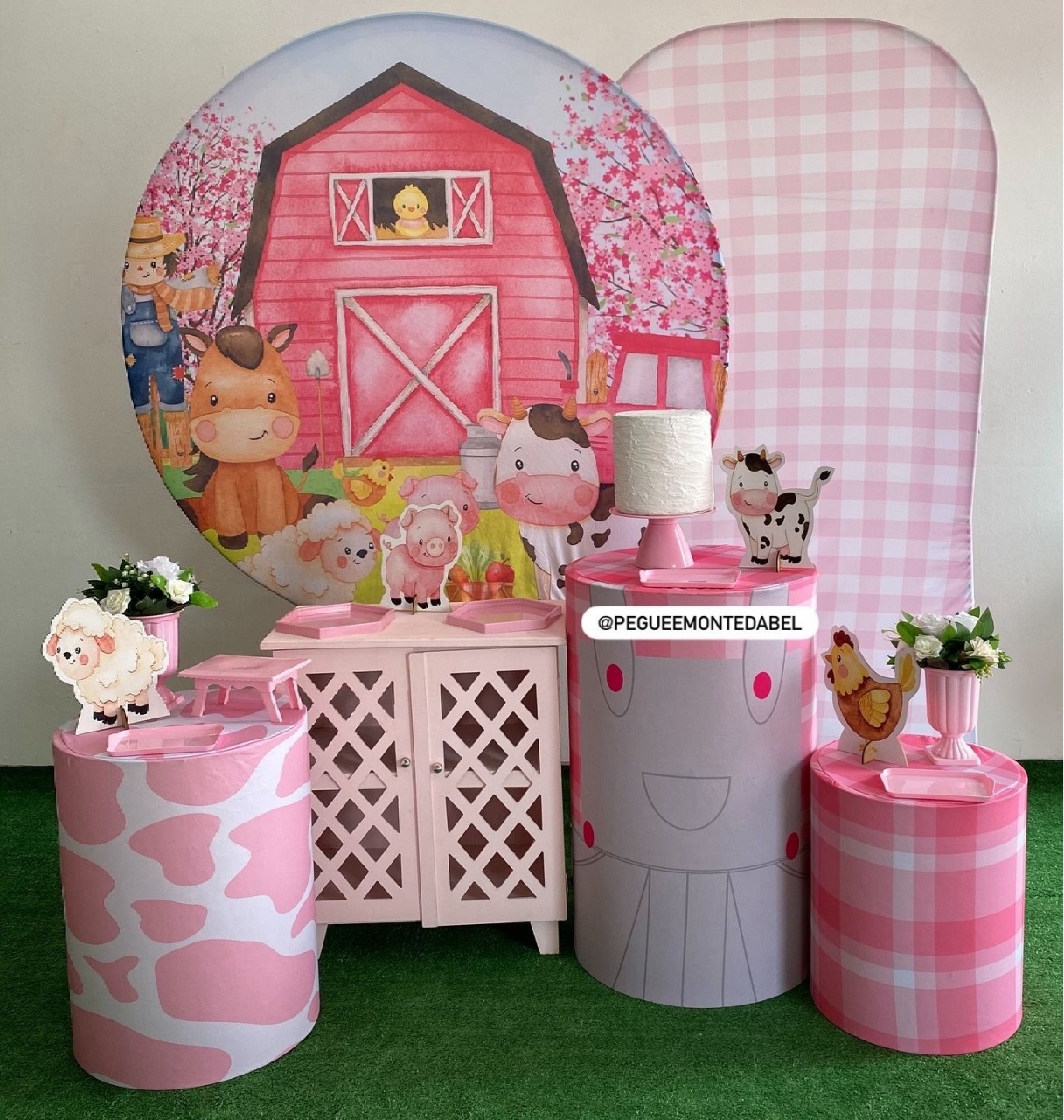 Tema Fazendinha Menina  Kit- 4 - PEGUEEMONTEDABEL