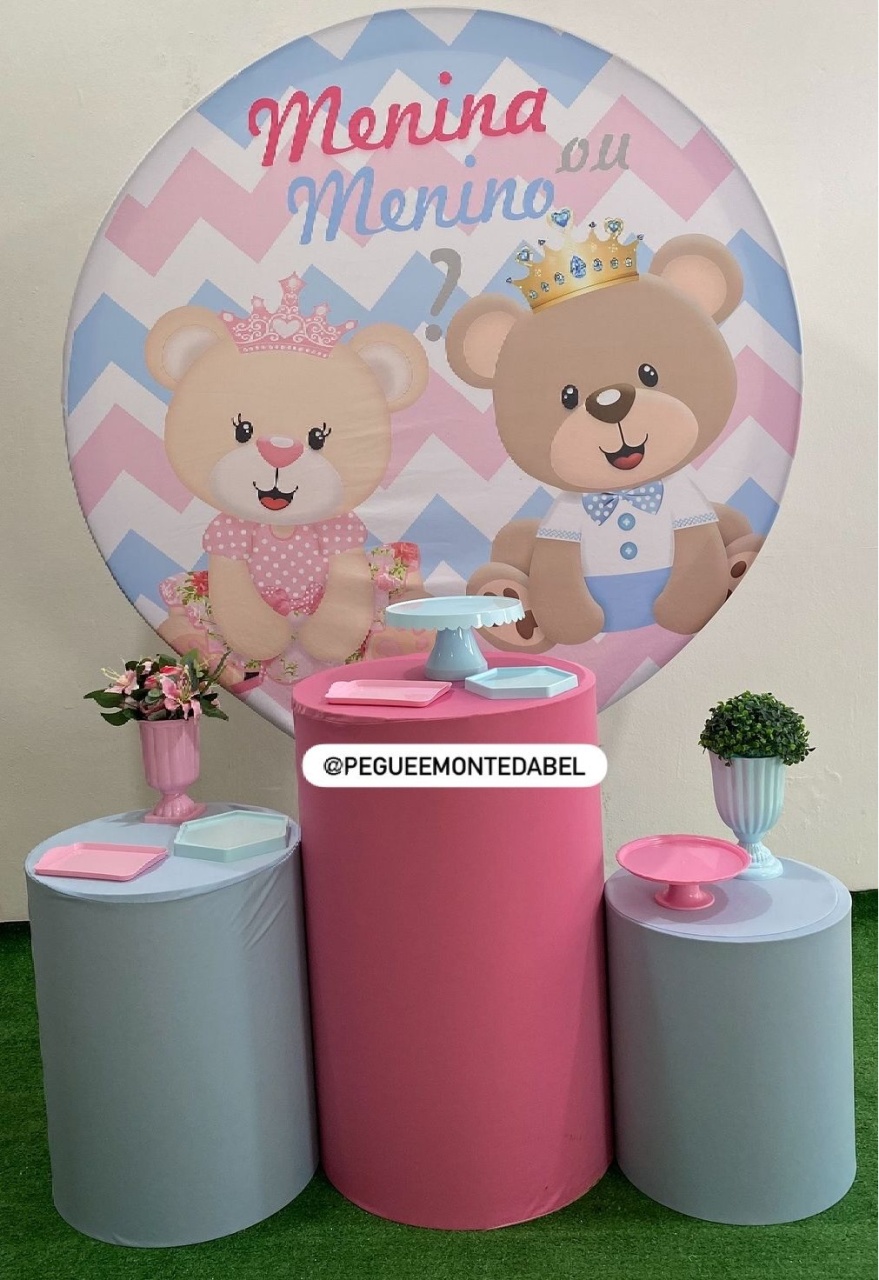 Tema Chá Revelacão Menino E Menina  Kit 1  - PEGUEEMONTEDABEL