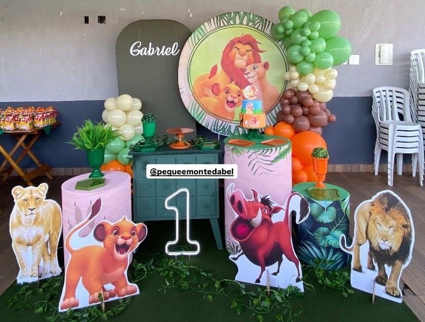 Decoração Rei Leão  - PEGUEEMONTEDABEL