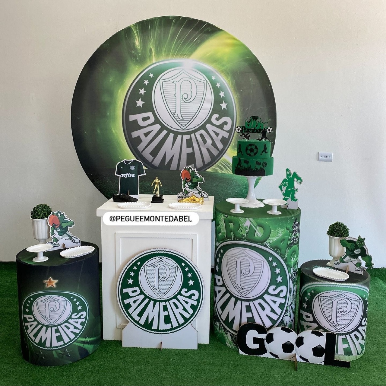 Tema Palmeiras Kit 3  - PEGUEEMONTEDABEL