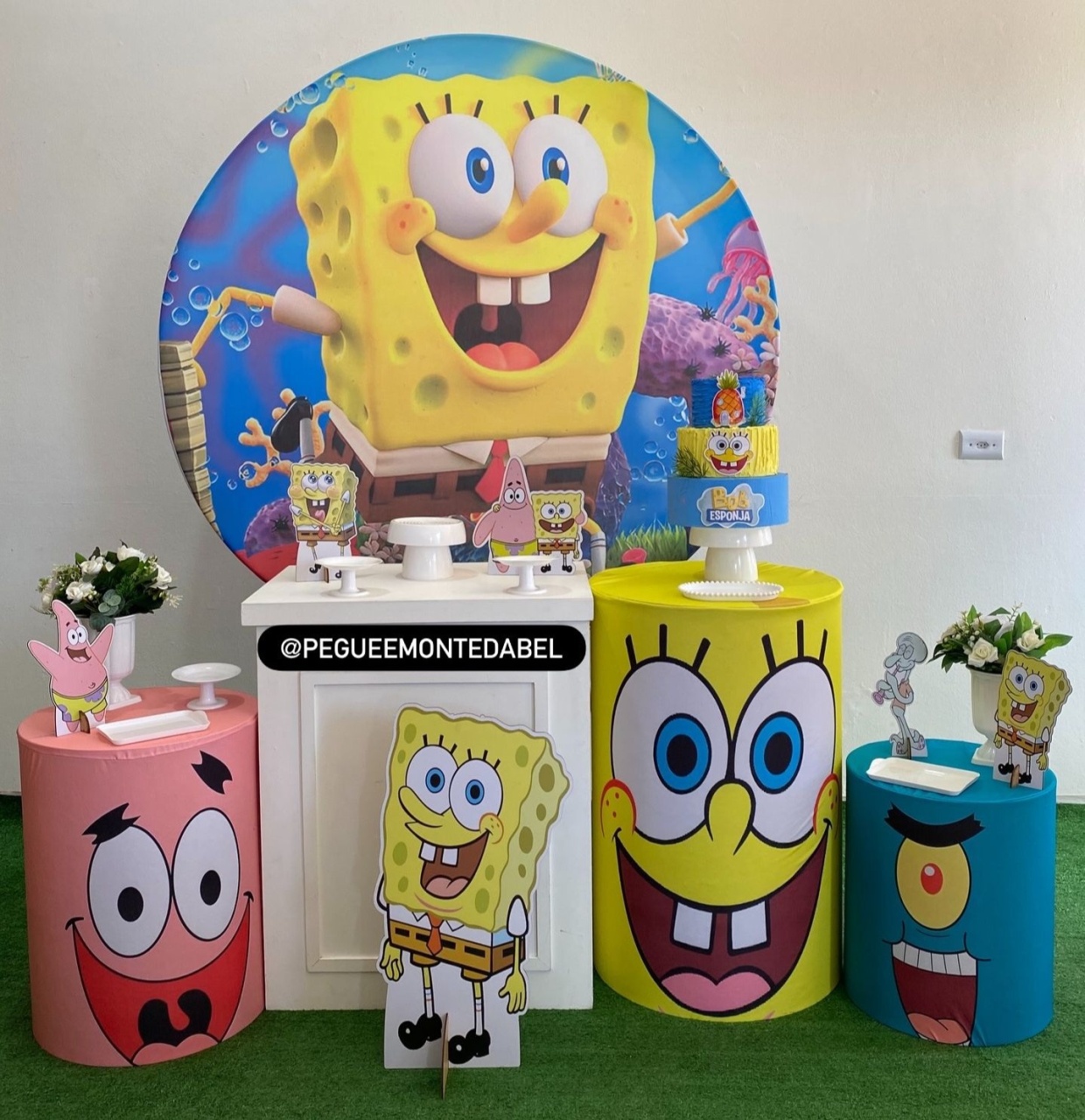 Tema Bob Esponja Kit 3 - PEGUEEMONTEDABEL
