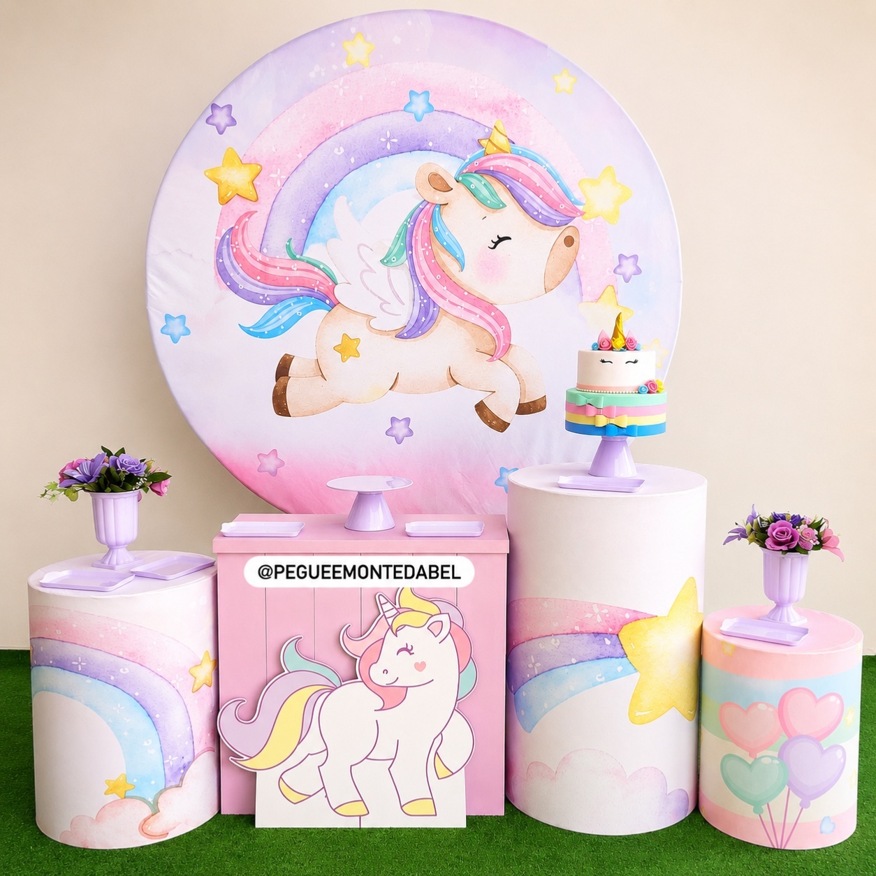 Tema Unicornio Baby Kit 3 - PEGUEEMONTEDABEL