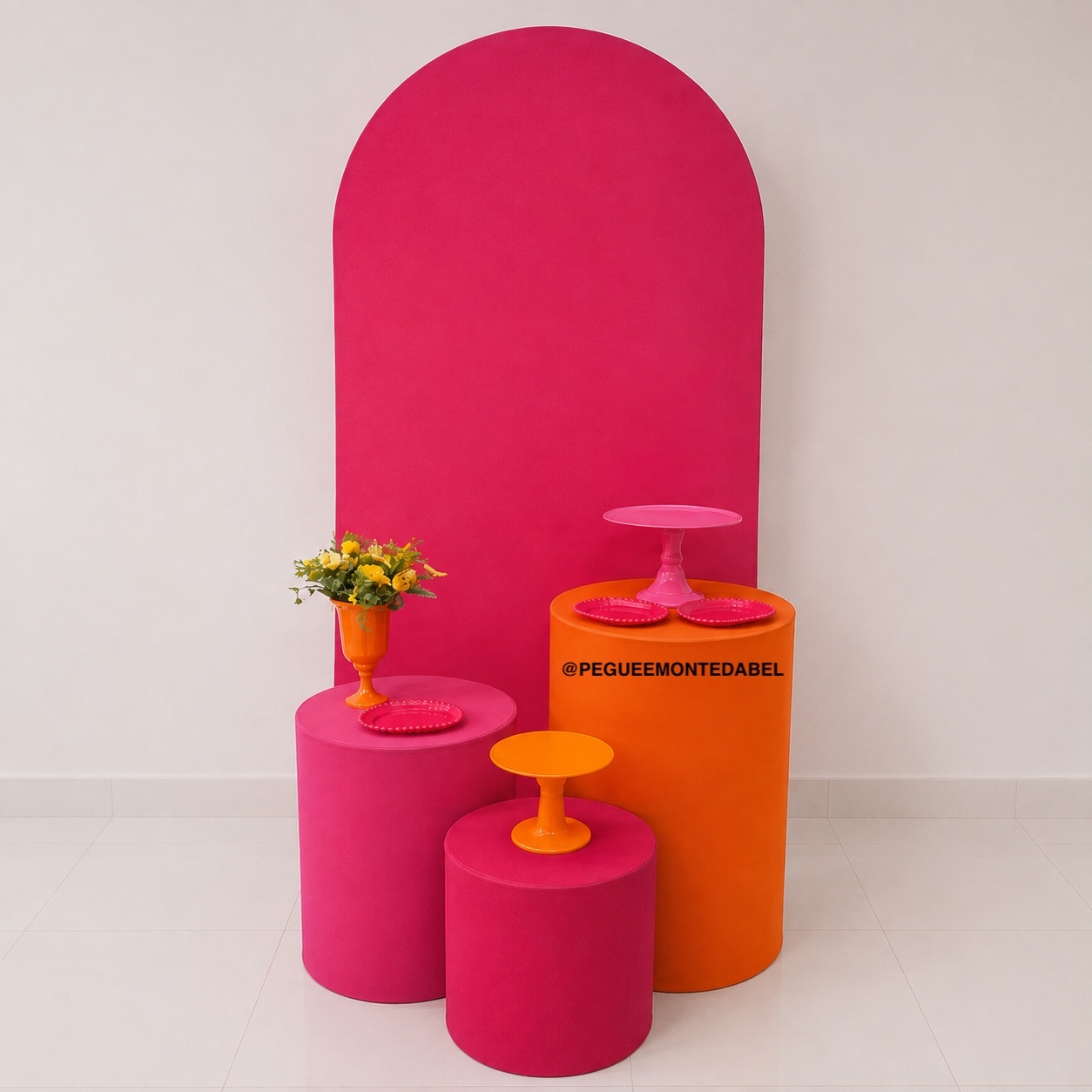 Adulto Pink E Laranja - PEGUEEMONTEDABEL