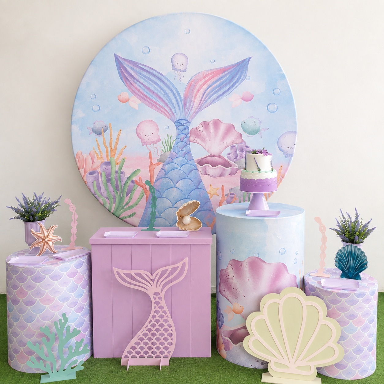 Tema Sereia Kit 3  - PEGUEEMONTEDABEL