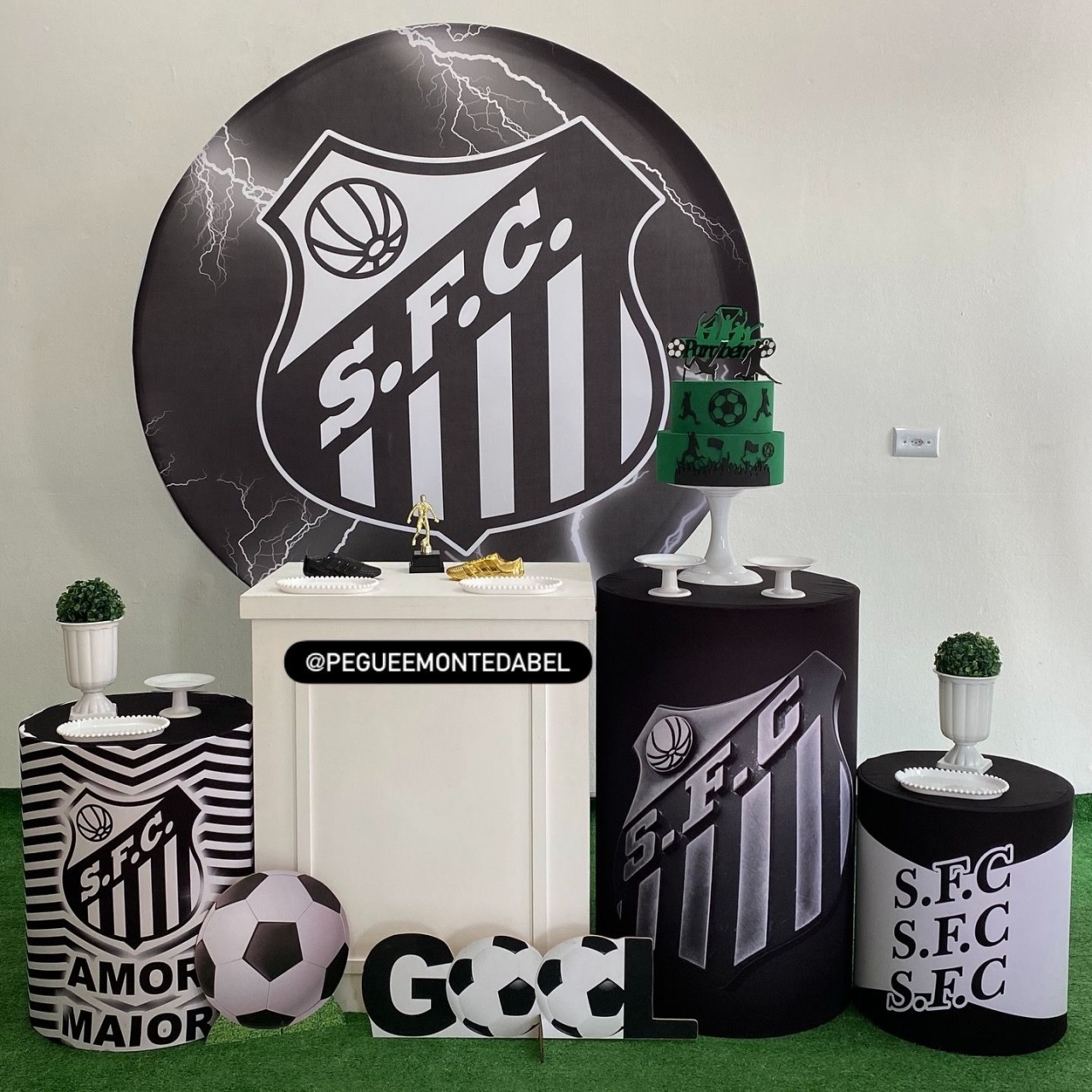 Tema Santos S.f.c Kit 3 - PEGUEEMONTEDABEL