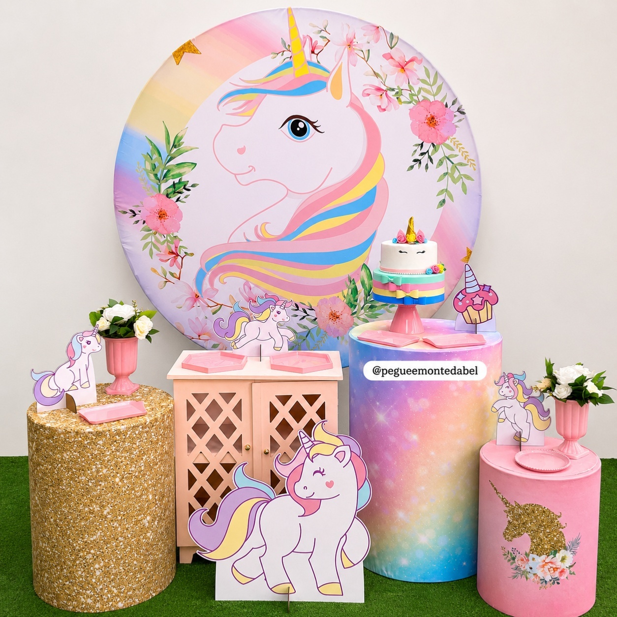 Tema Unicornio Kit 3   - PEGUEEMONTEDABEL