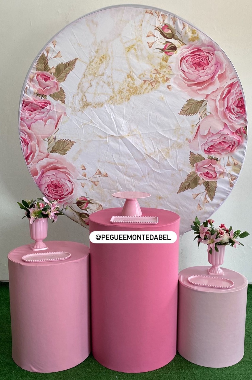 Adulto Floral Rosa Kit 1  - PEGUEEMONTEDABEL