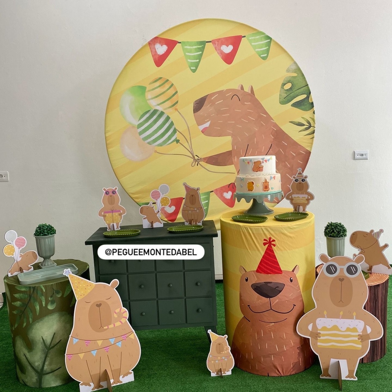 Tema Capivara Kit 3 - PEGUEEMONTEDABEL