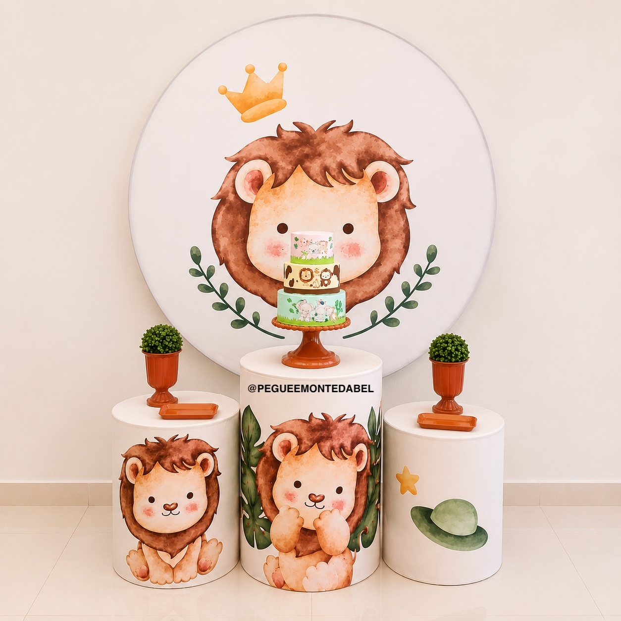 Tema Leãozinho Kit 2 - PEGUEEMONTEDABEL