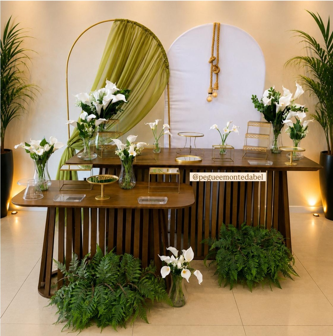 Mesa de Bolo Casamento/Decoração - PEGUEEMONTEDABEL