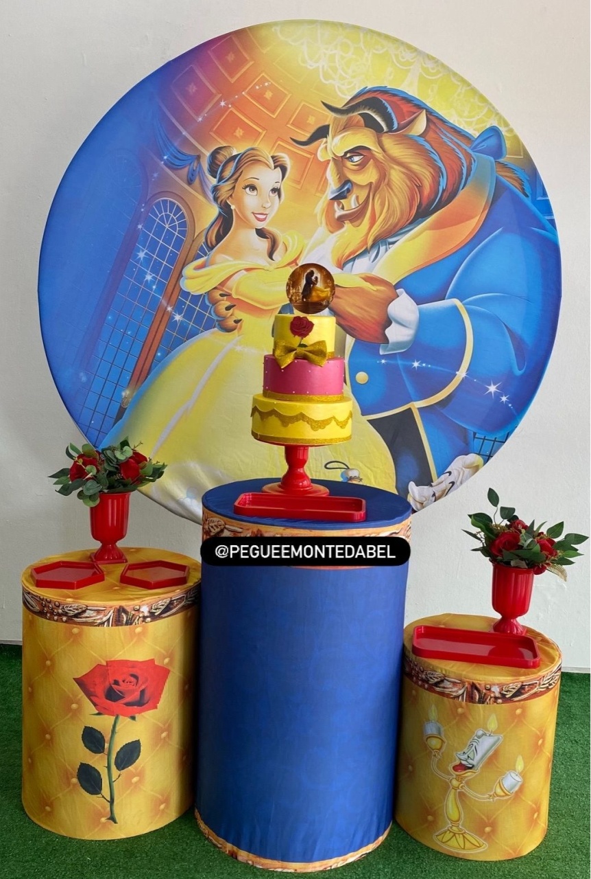 Tema A Bela E A Fera Kit 2  - PEGUEEMONTEDABEL